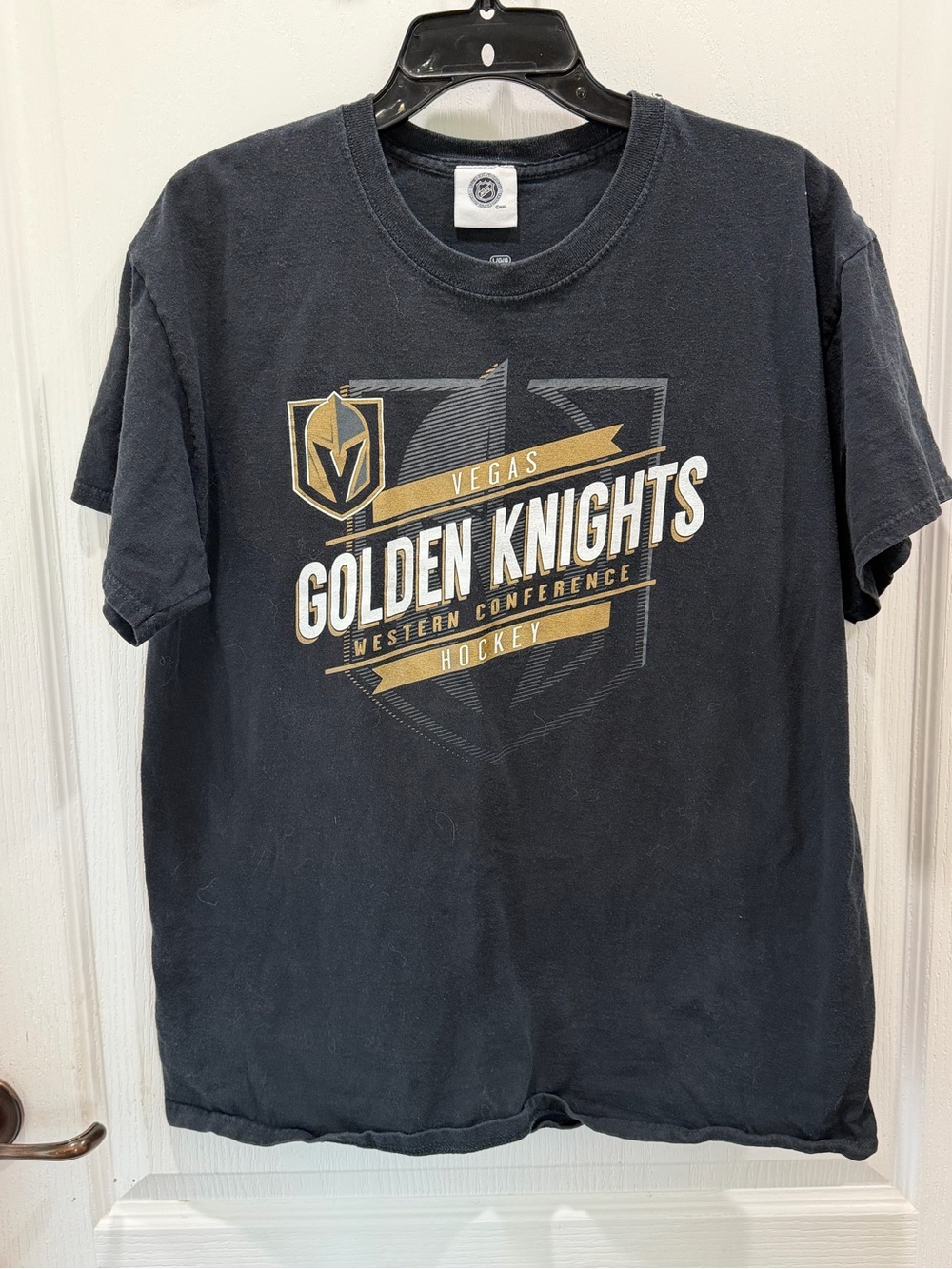 NHL Vegas Golden Knights Black and Gold Short Sleeve Tee